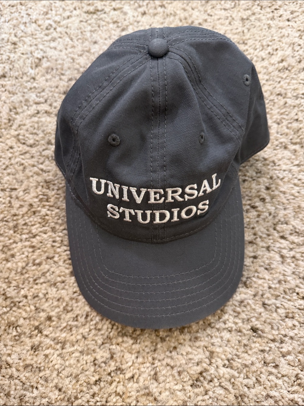 Universal Black Baseball Cap with White Embroidered 'Universal Studios'